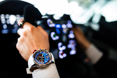 Edox Chronorally Quartz Chronograph 38001 TINR BUDN BMW Limited Edition 2000pcs (+ резервна каишка)