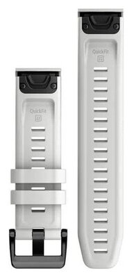 Силиконова каишка Garmin 22mm (за Garmin Fenix 8/7/6 (47mm), Epix 2 и др.), бяла V1, QuickFit, 010-13123-00
