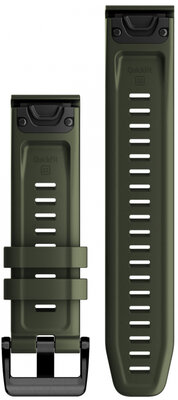 Силиконова каишка Garmin 22mm (за Garmin Fenix 8/7/6 (47mm), Epix 2 и др.), зелена V1, QuickFit, 010-13111-03