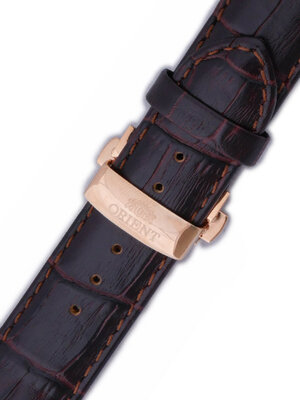 Кожена каишка Orient UDCVWRT 24mm (за модел FETAC), кафява