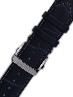 Кожена каишка Orient UDEYDSD 22mm (за модели ET0T, AK00), синя