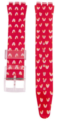 Дамска пластмасова каишка с мотив C13 за Swatch 17mm