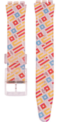 силиконова каишка Ricardo Barletta 17mm (за Swatch), цветен