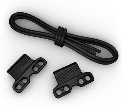 силиконова каишка Garmin 20mm Bungee Mount (за Garmin Fenix 8/7S/6S (43mm), и др.), черна, QuickFit, 010-13249-00