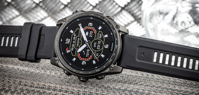 силиконова каишка Ricardo 26mm (за Garmin Fenix 8/7X/6X (51mm), Tactix и др.), черна, QuickFit