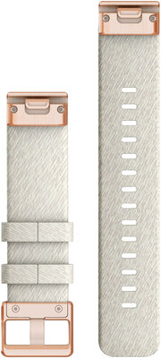 Найлонова каишка Garmin 20mm (за Garmin Fenix 8/7S/6S (43mm), и др.), бяла V2, QuickFit, 010-13102-09
