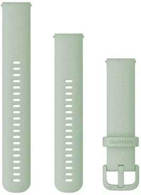 Силиконова каишка Garmin 20mm (pro Venu, Venu Sq, Venu 2 plus aj.), зелен, Quick Release, + разширена част