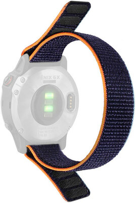 Каишка за нанизване 26 мм, найлон, синя (Garmin Fenix 7X/6X/5X и др.)