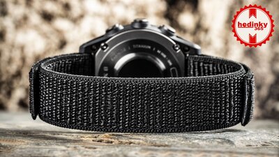 Найлонова каишка Ricardo Cortina 20mm, Black, пропускащ