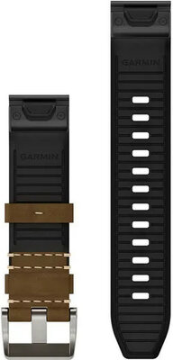 Кожена каишка Garmin 22mm (за Garmin Fenix 8/7/6 (47mm), Epix 2 и др.), кафява V4, QuickFit, 010-13225-07
