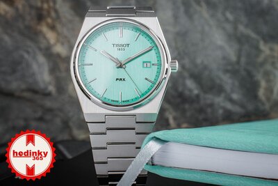 Tissot PRX Quartz T137.410.11.091.01 (в цвят Tiffany Blue)