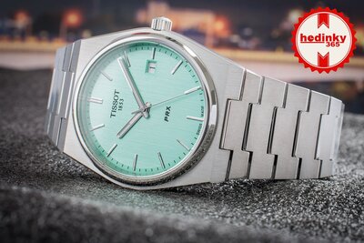 Tissot PRX Quartz T137.410.11.091.01 (в цвят Tiffany Blue)