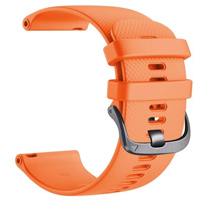 Силиконова каишка Ricardo 20mm (за Garmin Venu, Venu Sq, Venu Sq 2, Venu 2 plus и др.), оранжева, Quick Release, удължена дължина