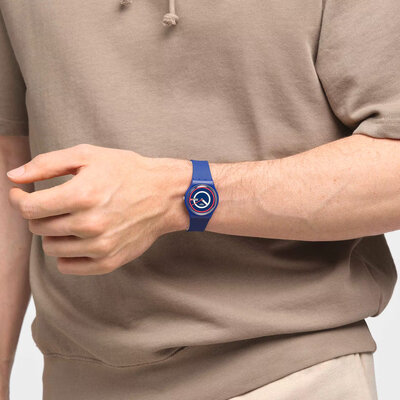 Swatch Blue To Basics SO28N703