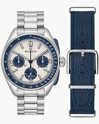 Bulova Lunar Pilot Quartz Chronograph 98K112 (+ резервна каишка)
