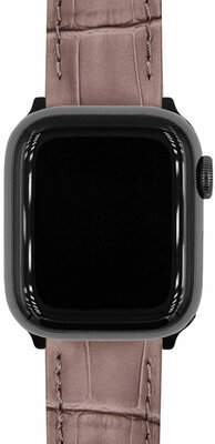 кожена каишка Hirsch Duke S 01028337-1, кафява, телешка кожа, дължина S, Quick Release