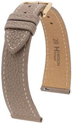 Сива кожена каишка Hirsch Bologna L 01802037-1 (Teletina)