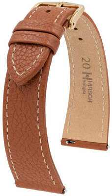 Светлокафява кожена каишка Hirsch Bologna L 01802070-1 (Teletina)