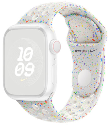 Силиконова каишка Apple (за Apple Watch 38/40/41mm), бял V1, размер M/L