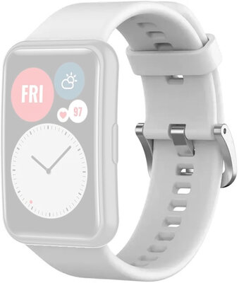 силиконова каишка Ricardo Cime Bianche 20mm (за Huawei Watch Fit), White