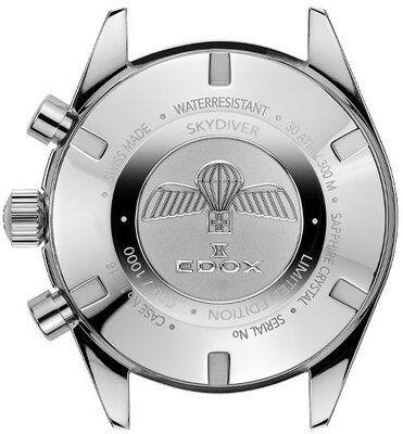 Edox SkyDiver Chronograph Quartz 10116-3-gridn Limited Edition 1000pcs ( + резервна каишка )