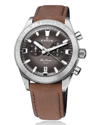 Edox SkyDiver Chronograph Quartz 10116-3-gridn Limited Edition 1000pcs ( + резервна каишка )