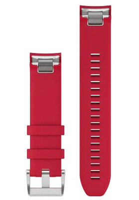 Силиконова каишка Garmin 22mm (за Garmin Fenix 8/7/6 (47mm), Epix 2 и др.), червена V4, QuickFit, 010-12738-17