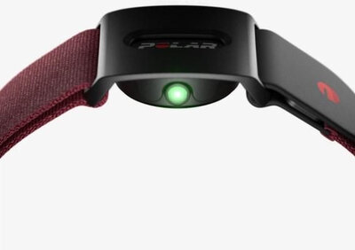 Оптичен сензор за сърдечна честота Polar Verity Sense, червен, размер S-L