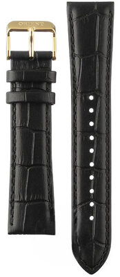 кожена каишка Orient UL002012K0 21mm (за модел RA-AC00), черен