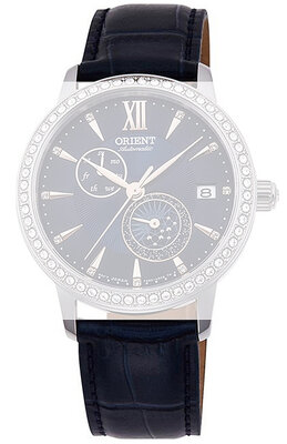 Кожена каишка Orient UL028013J0 18mm (за модел RA-AK00), син