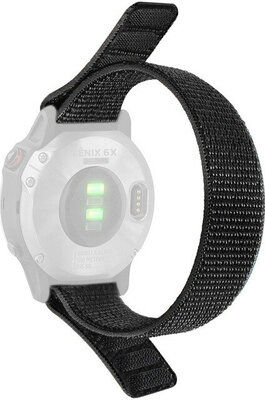 Каишка 22 мм, найлон, черна (Garmin Fenix 7/6/5 и др.)
