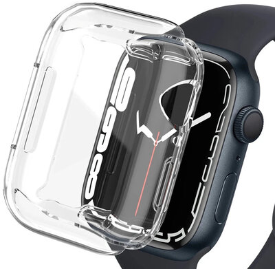 Защитен калъф (за Apple Watch 44mm), силиконов, прозрачен