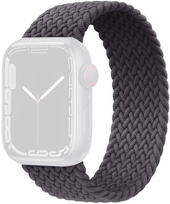 Каишка за Apple Watch 38/40/41 мм, плетена, сива