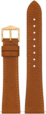 Кожена каишка Hirsch Giffone L 01875070-1, кафява, телешка кожа, дължина L, Quick Release
