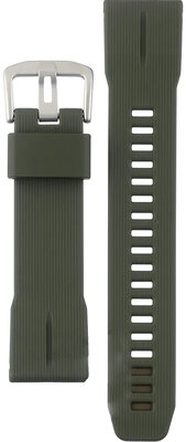 Каишка за Casio, смола, зелена, сребърна катарама (за модел PRW-61Y)