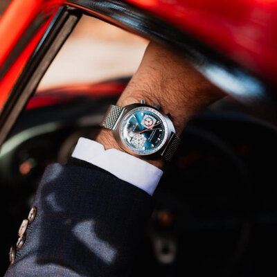 Edox Sportsman Automatic 08202-3bu-buin Limited Edition 600pcs (+ резервна каишка)