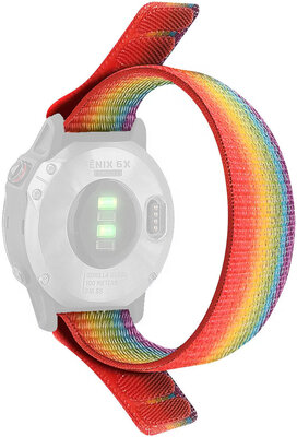 Найлонова каишка Ricardo 26mm (pro Garmin Fenix 8/7X/6X (51mm), Tactix aj.), цветен, нанизване