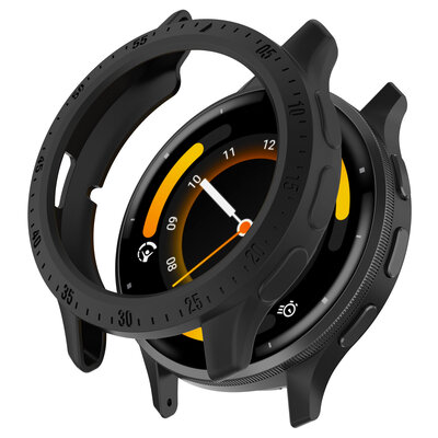 Защитен калъф (за Garmin Venu 3S), пластмасов, черен