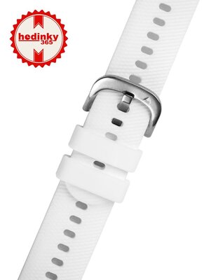 Силиконова каишка Ricardo Marmolada 18mm, White, Quick Release