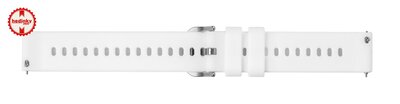 Силиконова каишка Ricardo Marmolada 18mm, White, Quick Release