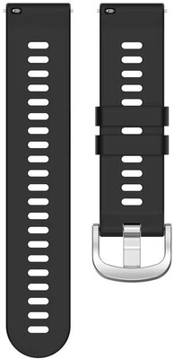 силиконова каишка Ricardo 18mm (за Garmin Venu 2S, Vívoactive 4S, Forerunner 265S, Venu 3S и др.), черна V1, Quick Release