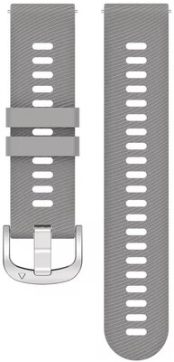 силиконова каишка Ricardo 18mm (за Garmin Venu 2S, Vívoactive 4S, Forerunner 265S, Venu 3S и др.), сива, Quick Release