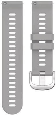 силиконова каишка Ricardo 18mm (за Garmin Venu 2S, Vívoactive 4S, Forerunner 265S, Venu 3S и др.), сива, Quick Release