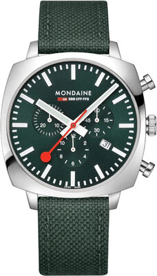 Mondaine Grand Cushion Quartz MSL.41460.LF.SET (+ резервна каишка)