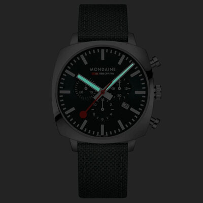 Mondaine Grand Cushion Quartz MSL.41460.LF.SET (+ резервна каишка)