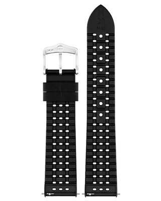 каучукова каишка Hirsch NYAD L 0925099050-2, черна, естествен каучук, дължина L, Quick Release