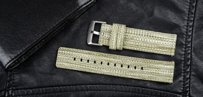 Найлонова каишка Ricardo 22mm (за Garmin Venu 3, Forerunner 265, Vívoactive 4 и др.), зелена, Quick Release
