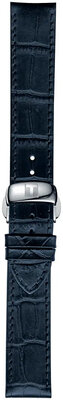 Кожена каишка Tissot T852.032.781 19mm, синя, Quick Release