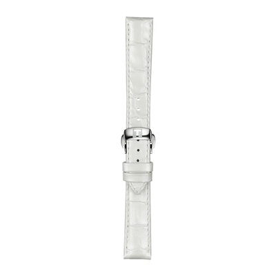 Кожена каишка Tissot T852.036.795 16mm, бяла, Quick Release