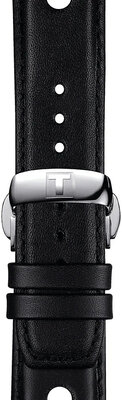 Черна кожена каишка Tissot T852.037.163
